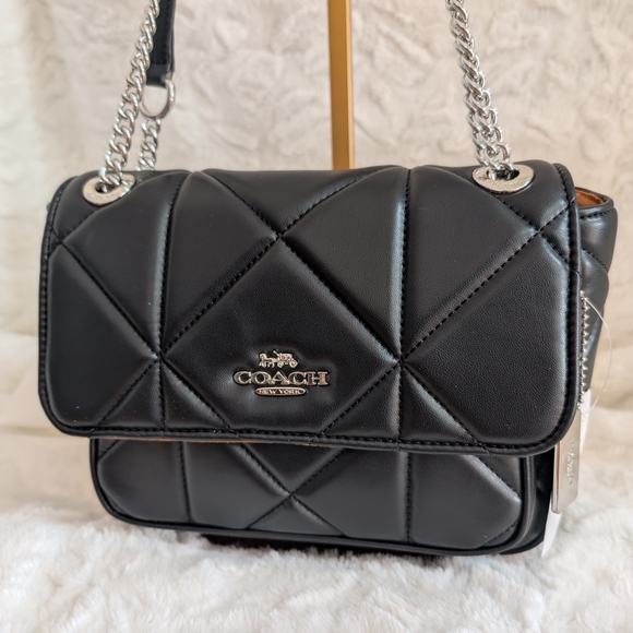 Coach Klare Black Diamond Quilted Crossbody/Shoulder Bag NWT - Picture 1 of 11
